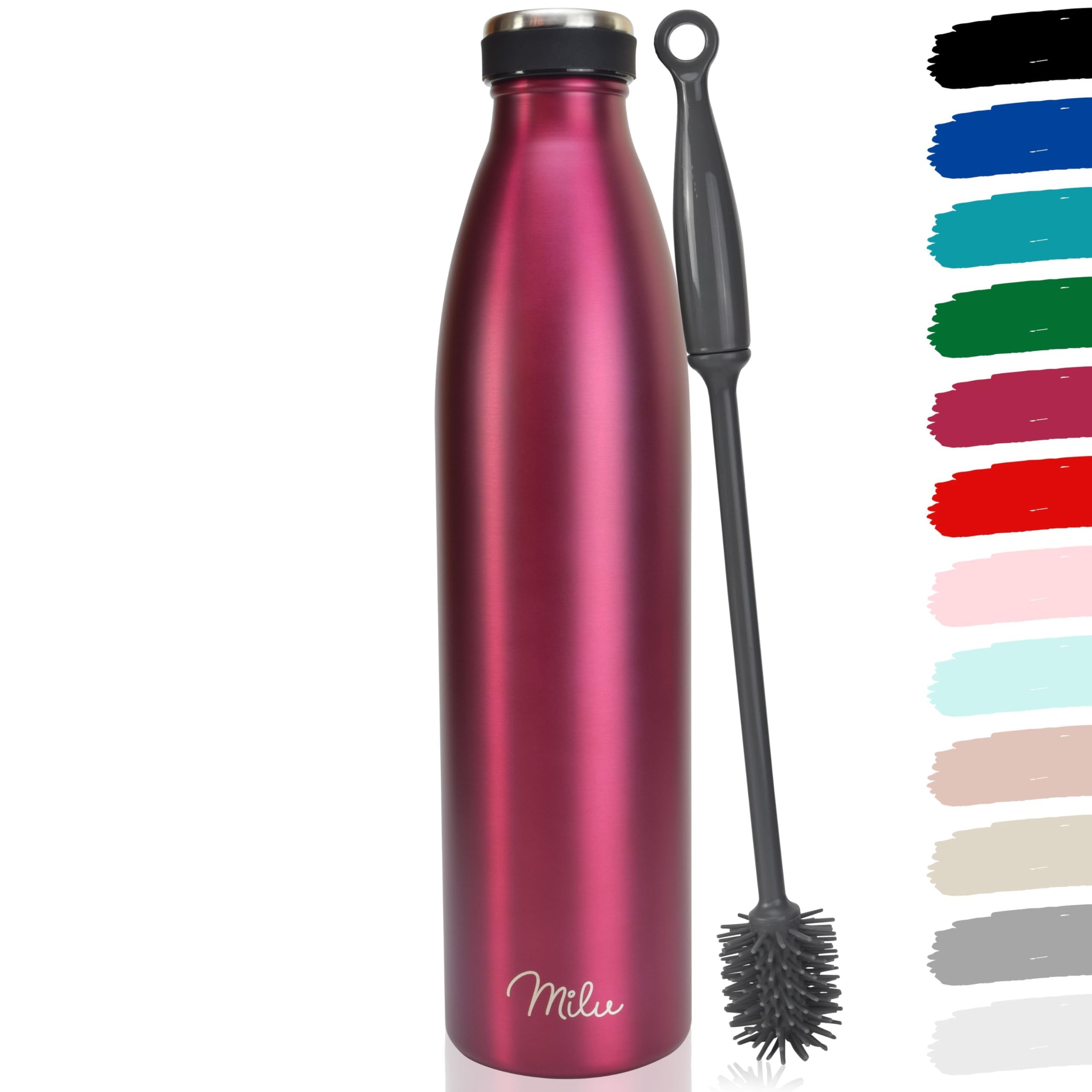 Milu Edelstahl Trinkflasche 350ml, 500ml, 750ml, 1L, 1500ml