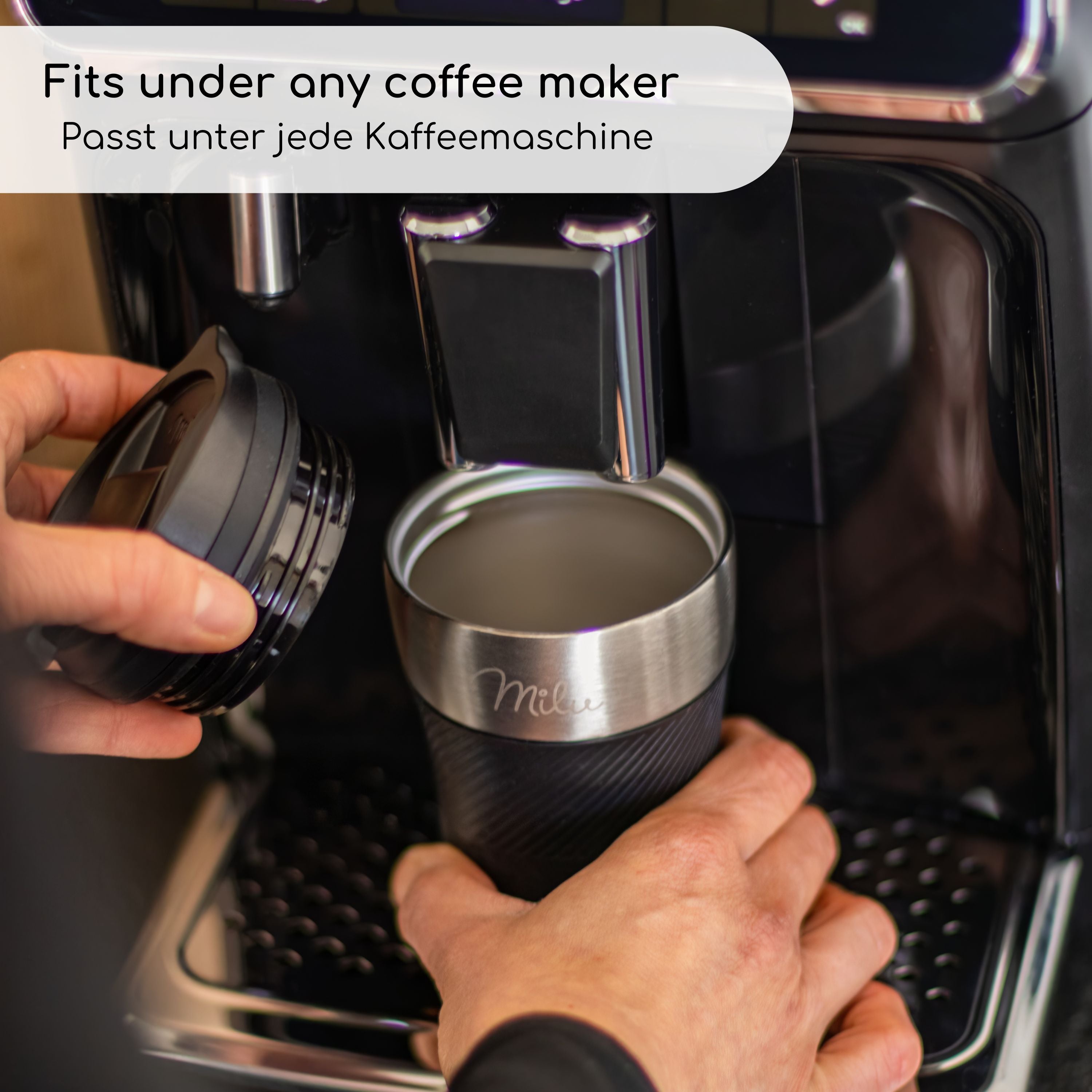 Milu Thermobecher Kaffee to go - 210ml - 100% Auslaufsicher (CB)