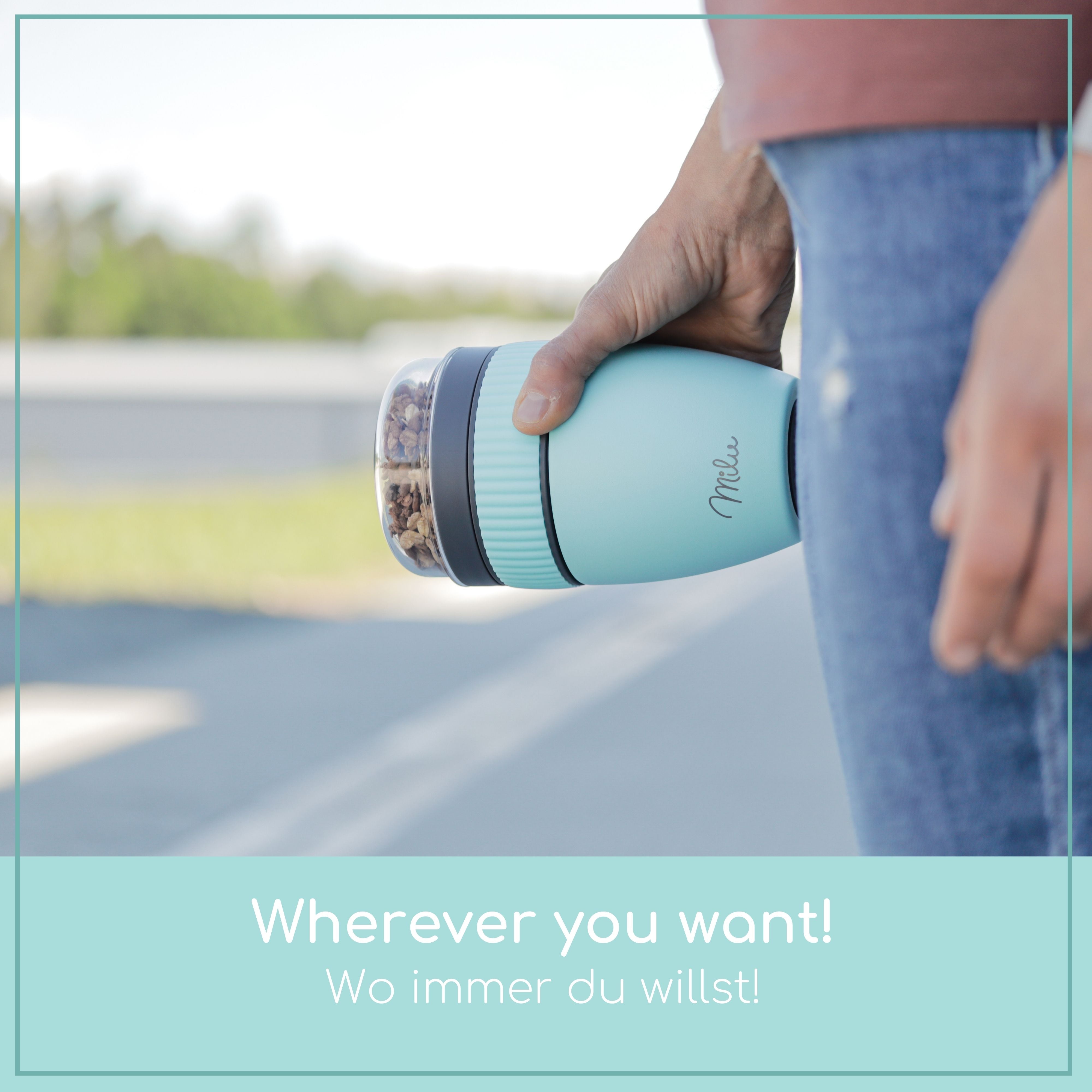 Milu Müslibecher to go, auslaufsicher, Kunststoff (400ml) (CB)