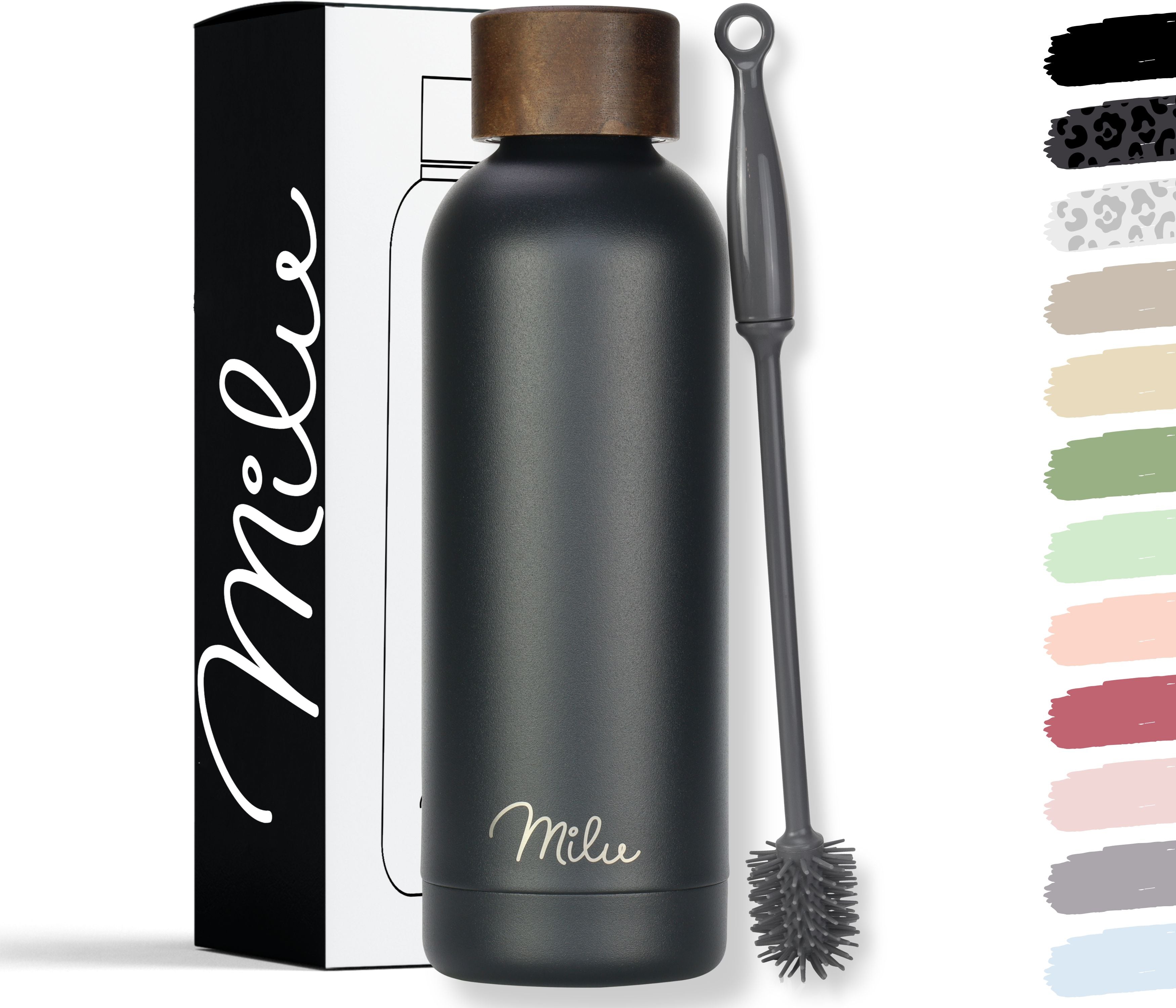 Milu isolierte, auslaufsichere Thermosflasche, Edelstahl (500 ml, 750 ml, 1000 ml)