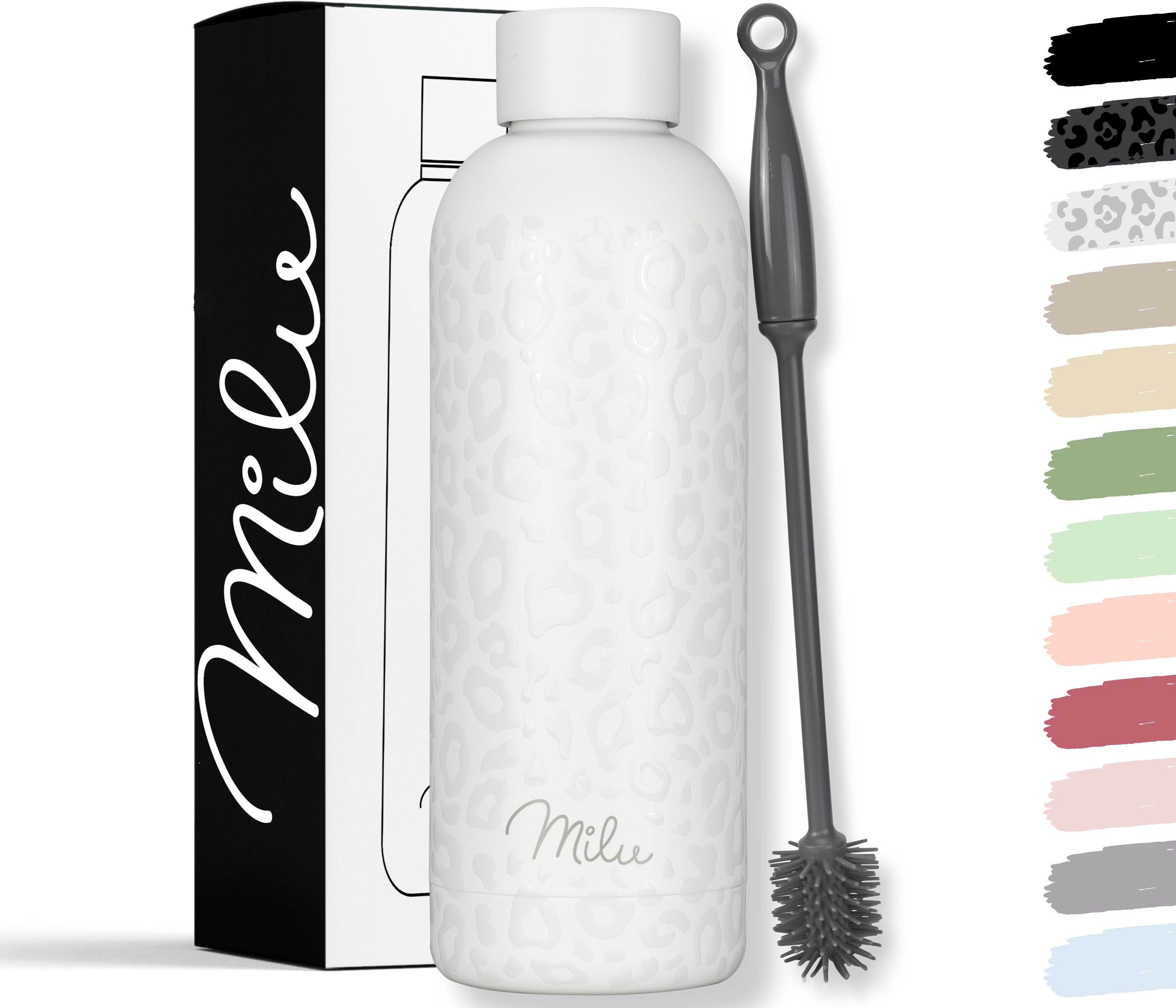 Milu isolierte, auslaufsichere Thermosflasche, Edelstahl (500 ml, 750 ml, 1000 ml)