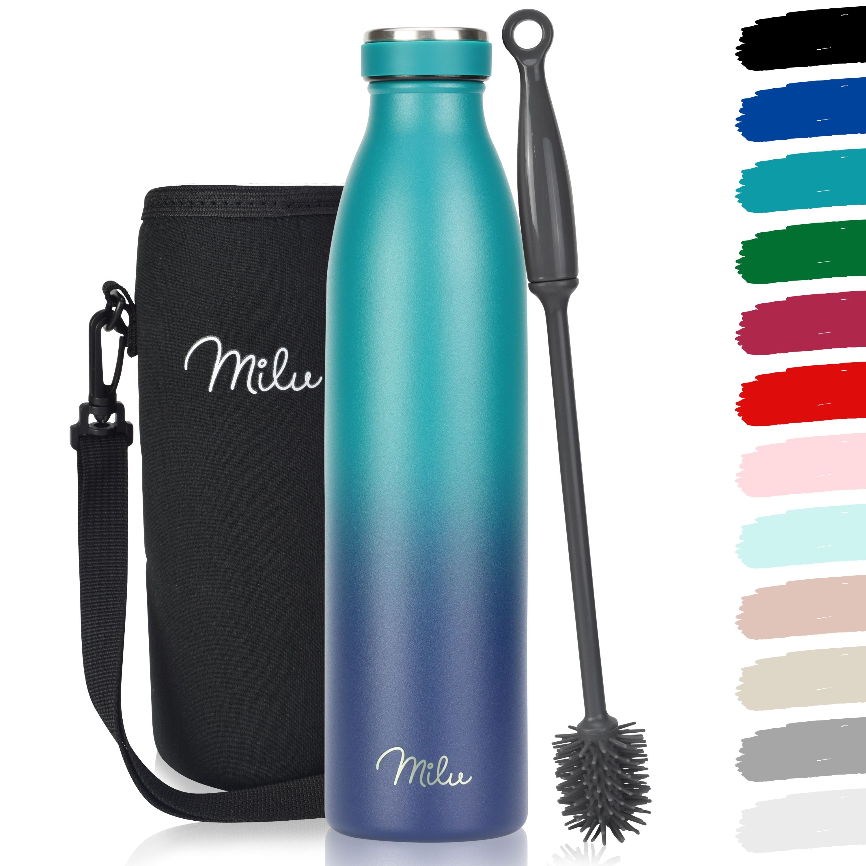 Milu Edelstahl Trinkflasche 350ml, 500ml, 750ml, 1L, 1,5L (CB)