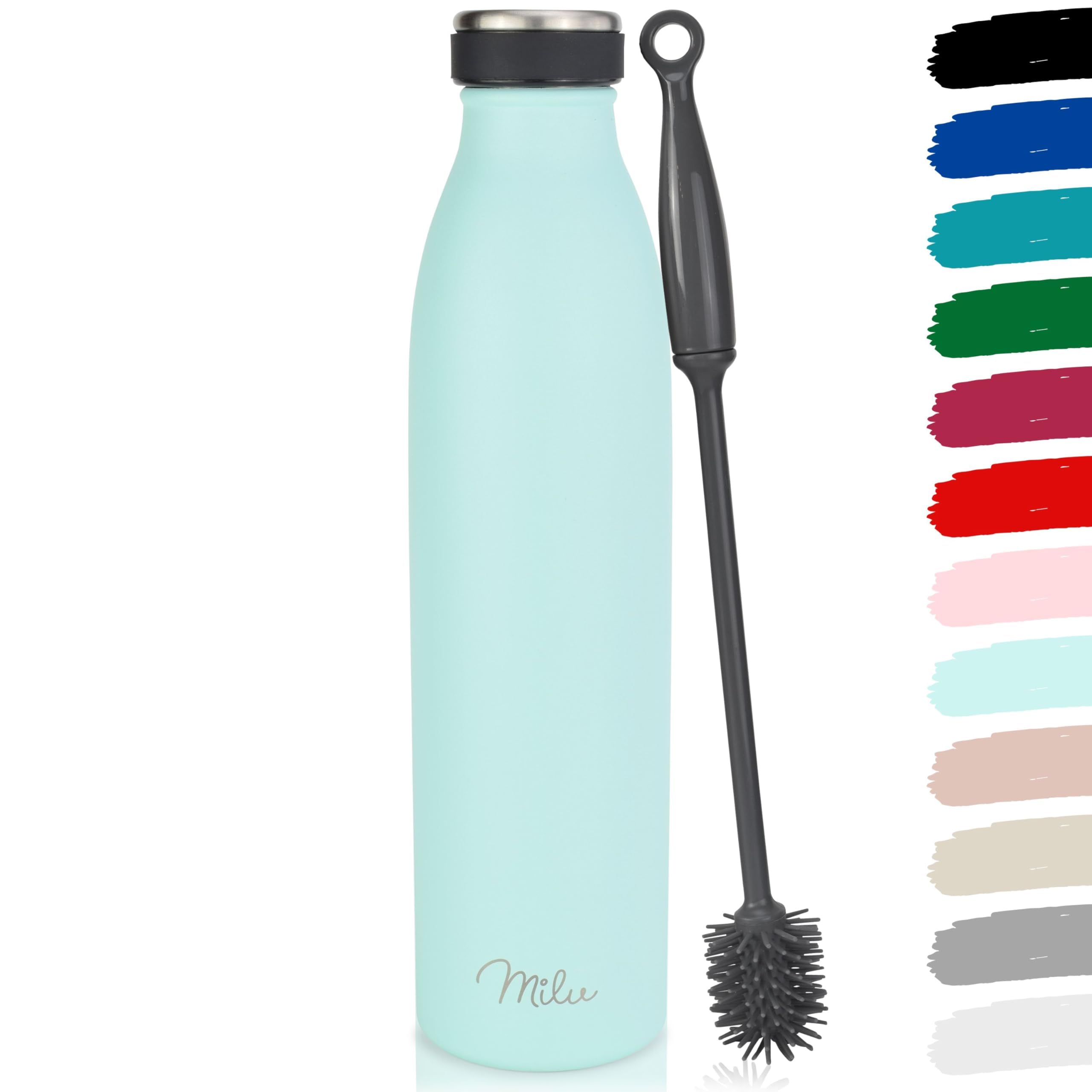 Milu Edelstahl Trinkflasche 350ml, 500ml, 750ml, 1L, 1500ml