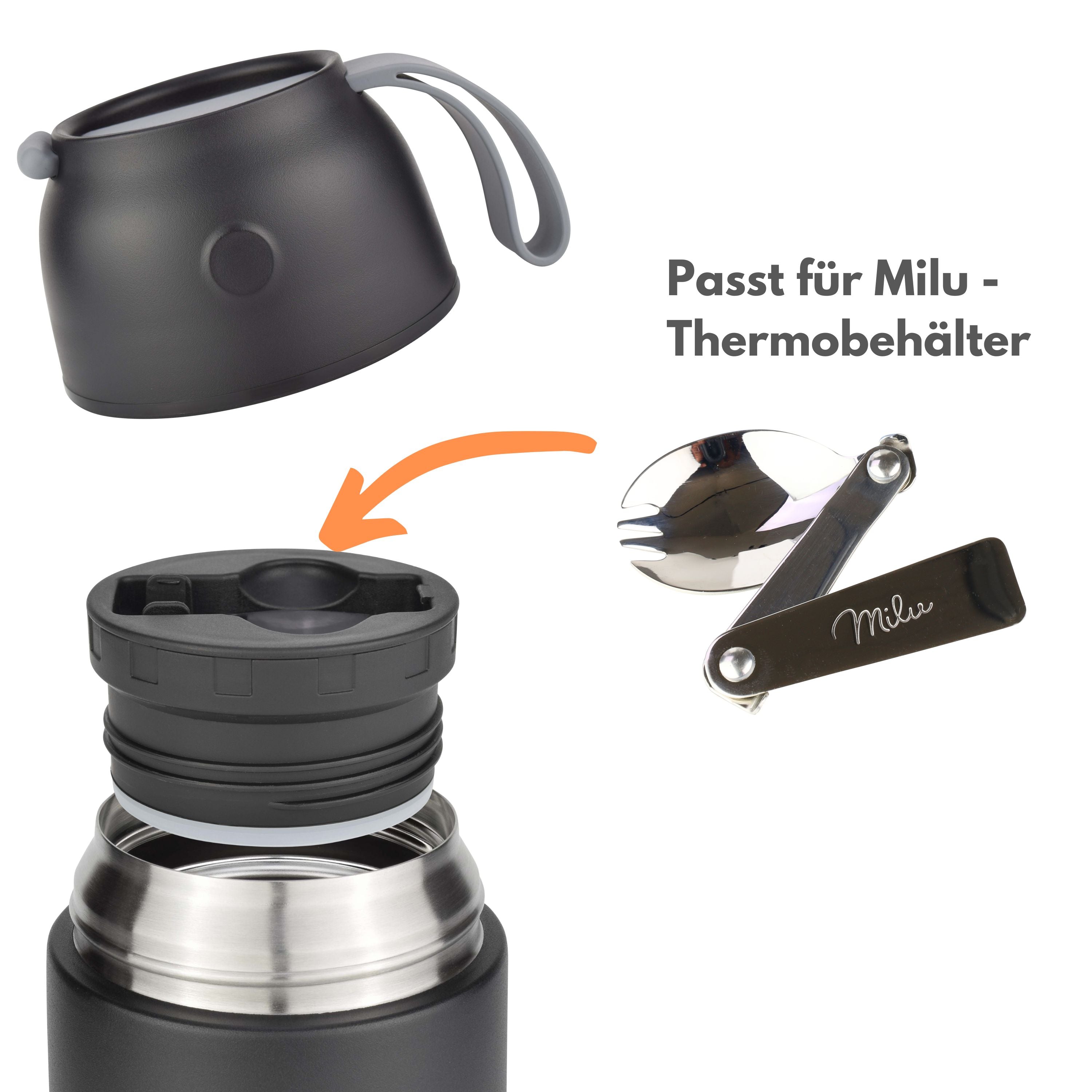 Thermobehälter klappbares Besteck