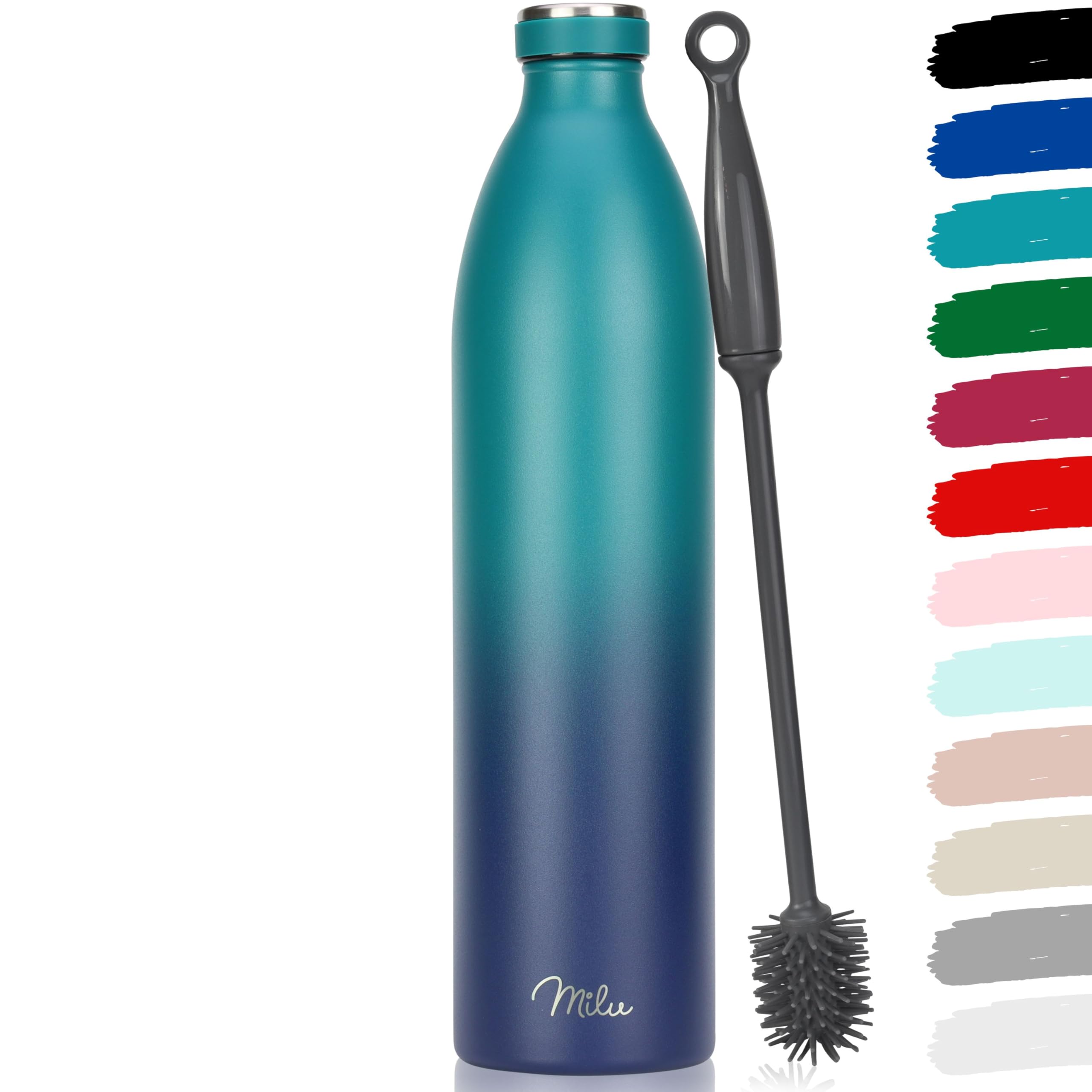 Milu Edelstahl Trinkflasche 350ml, 500ml, 750ml, 1L, 1500ml