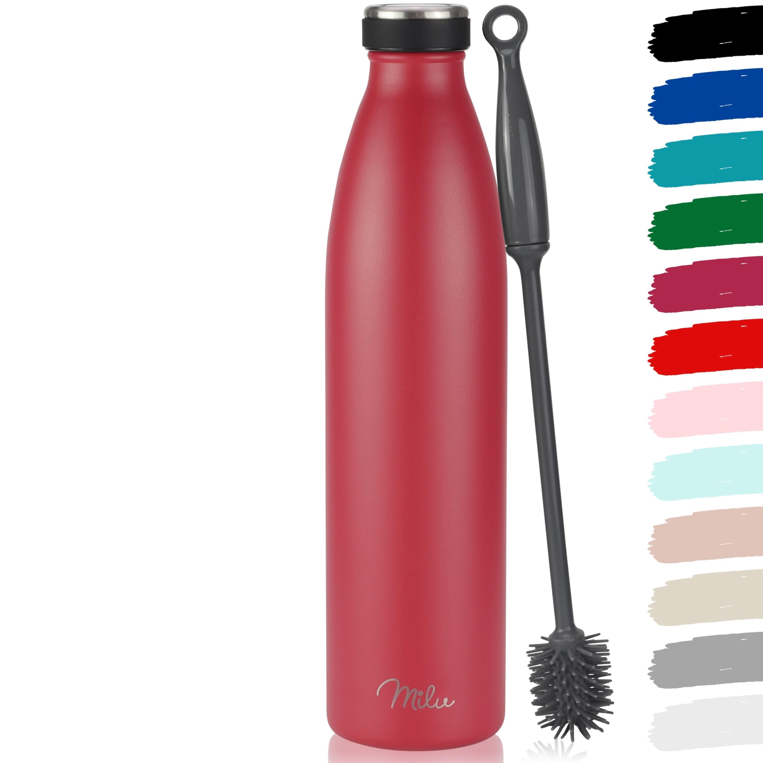 Milu Edelstahl Trinkflasche 350ml, 500ml, 750ml, 1L, 1500ml