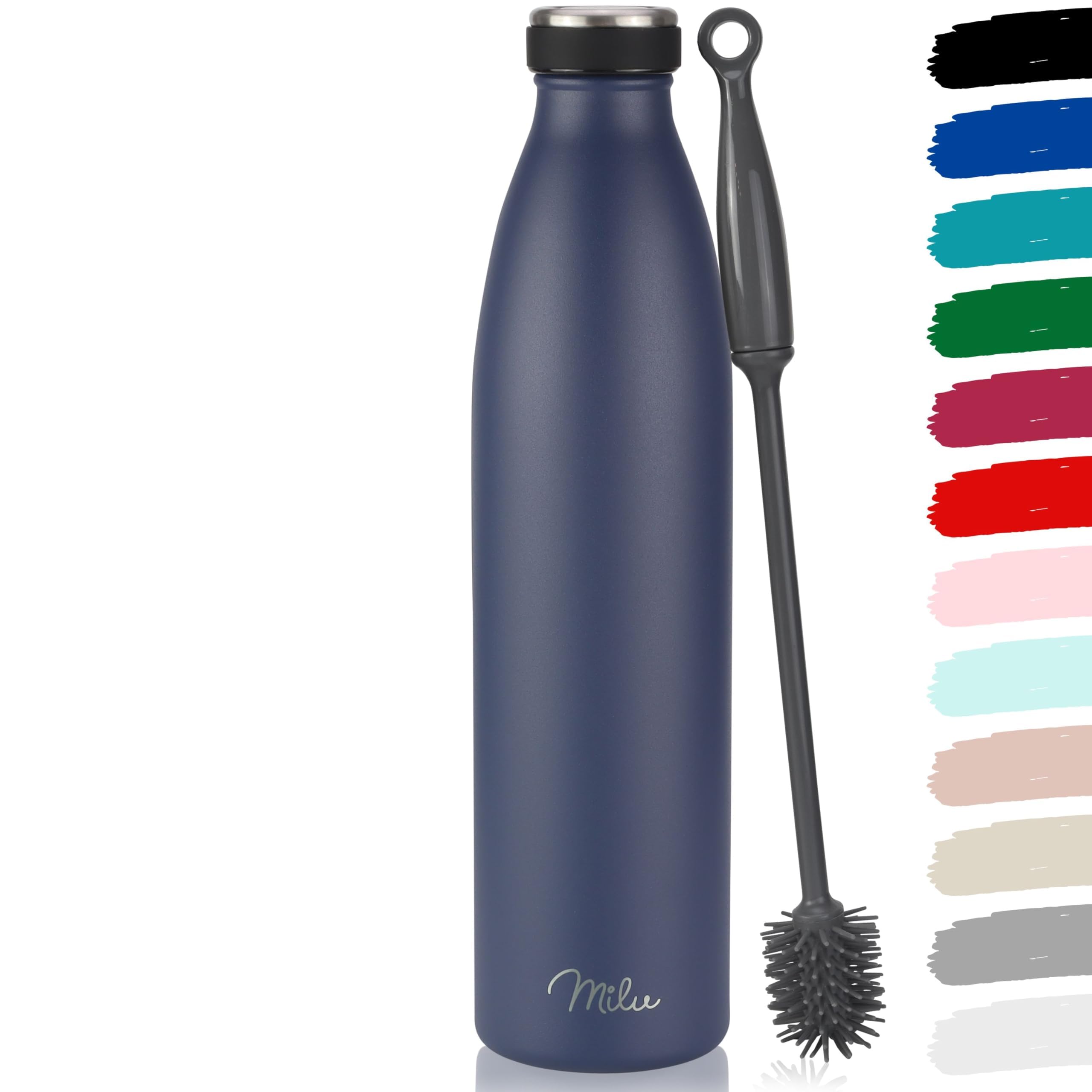 Milu Edelstahl Trinkflasche 350ml, 500ml, 750ml, 1L, 1500ml