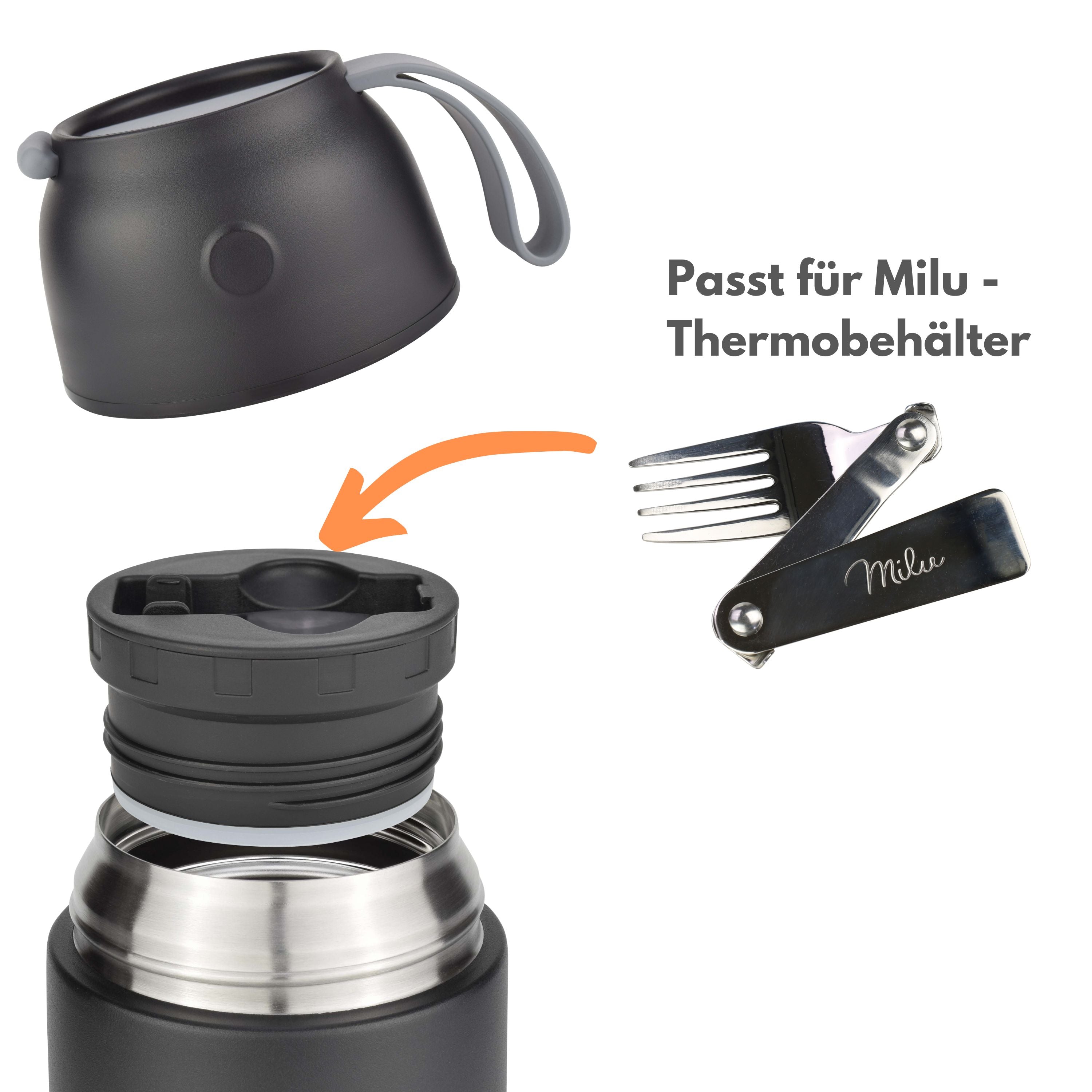 Thermobehälter klappbares Besteck