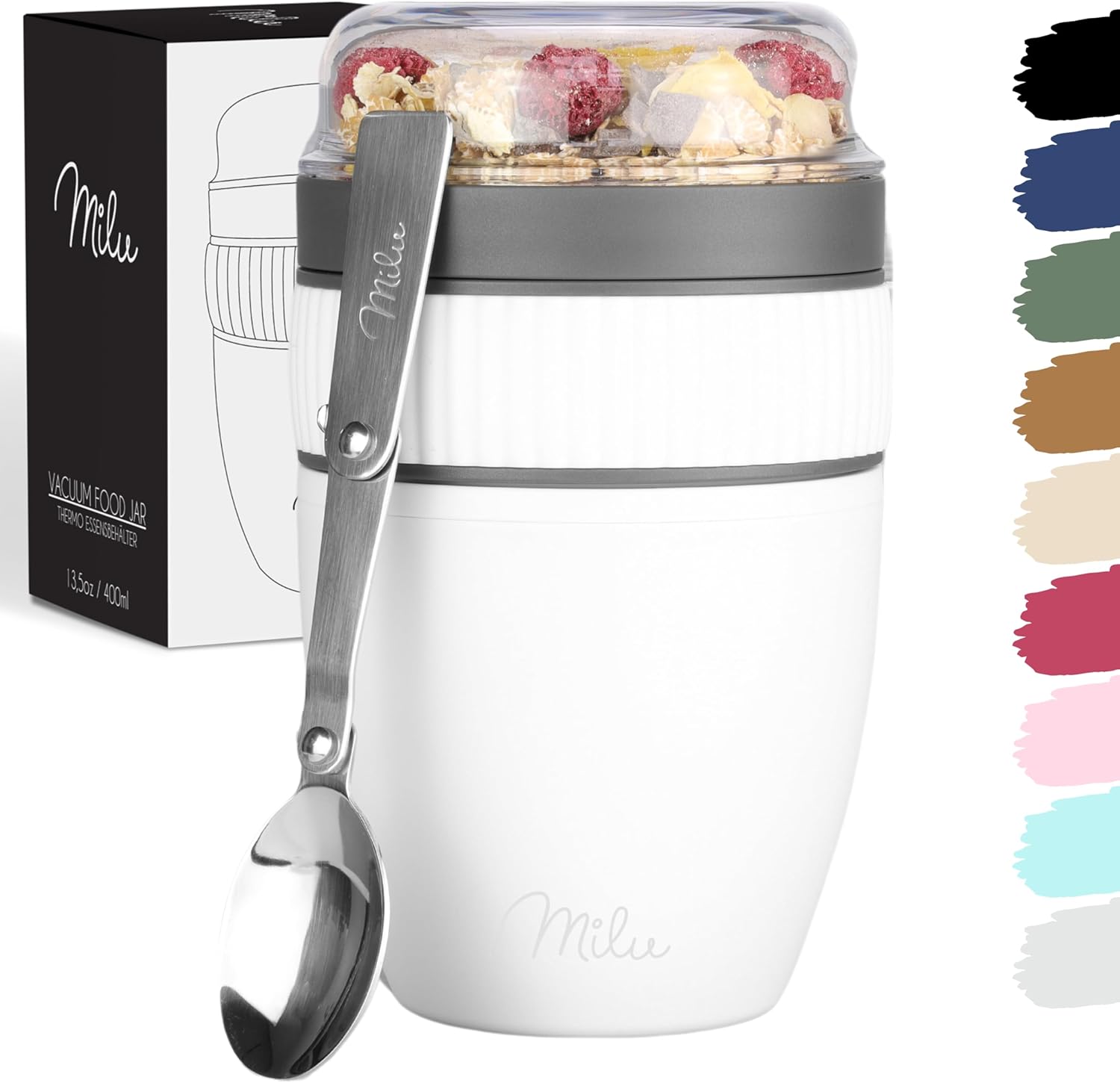 Milu Müslibecher to go, auslaufsicher, Kunststoff (400ml) (CB)