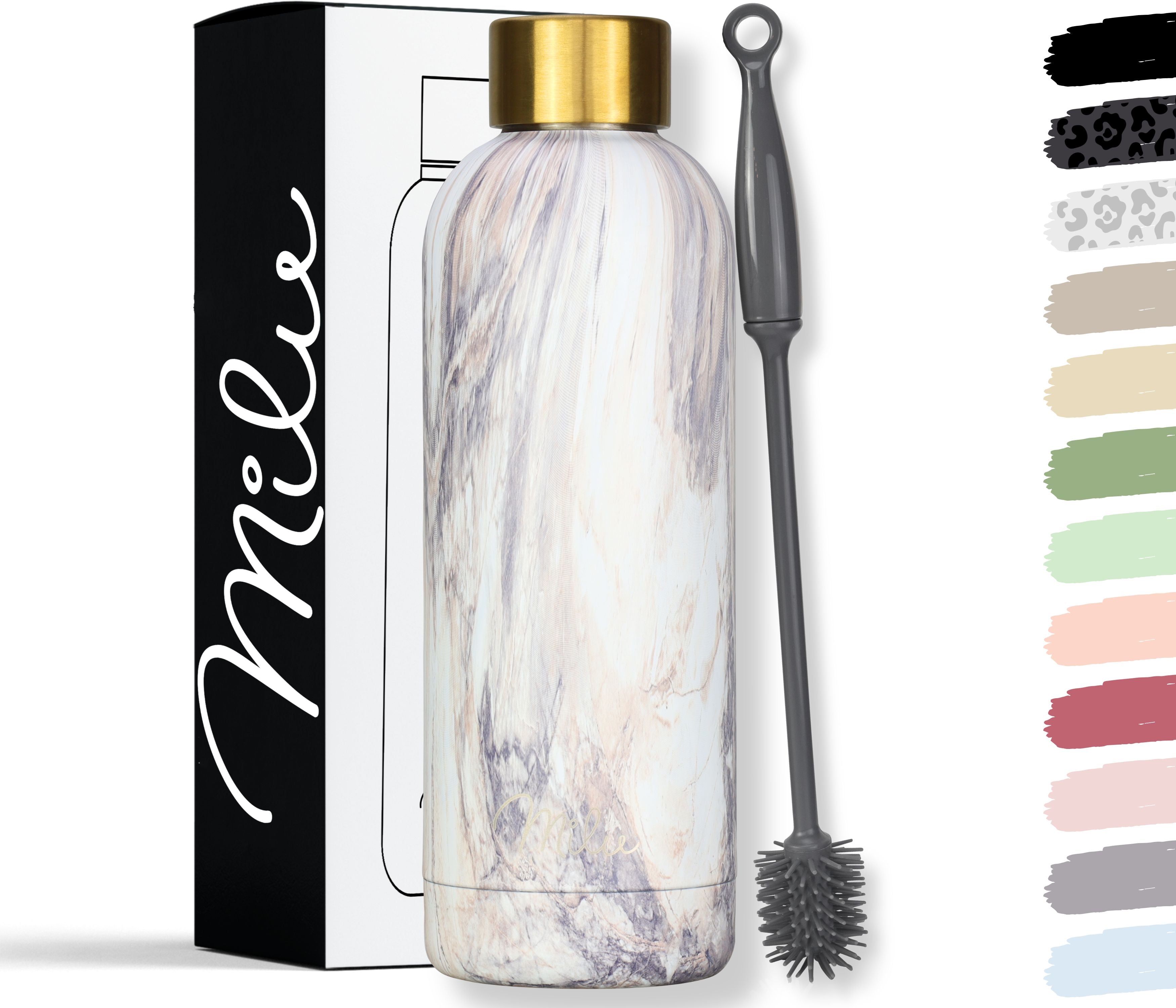 Milu isolierte, auslaufsichere Thermosflasche, Edelstahl (500 ml, 750 ml, 1000 ml) (CB)