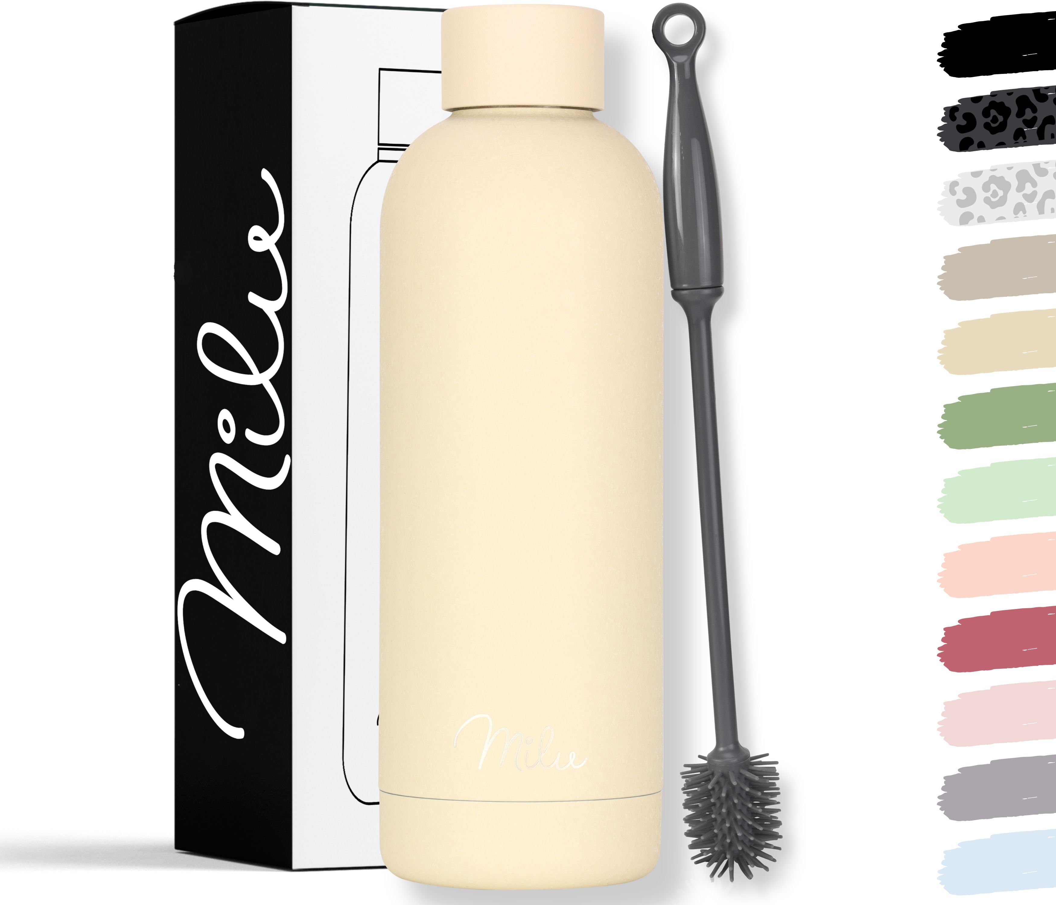 Milu isolierte, auslaufsichere Thermosflasche, Edelstahl (500 ml, 750 ml, 1000 ml) (CB)