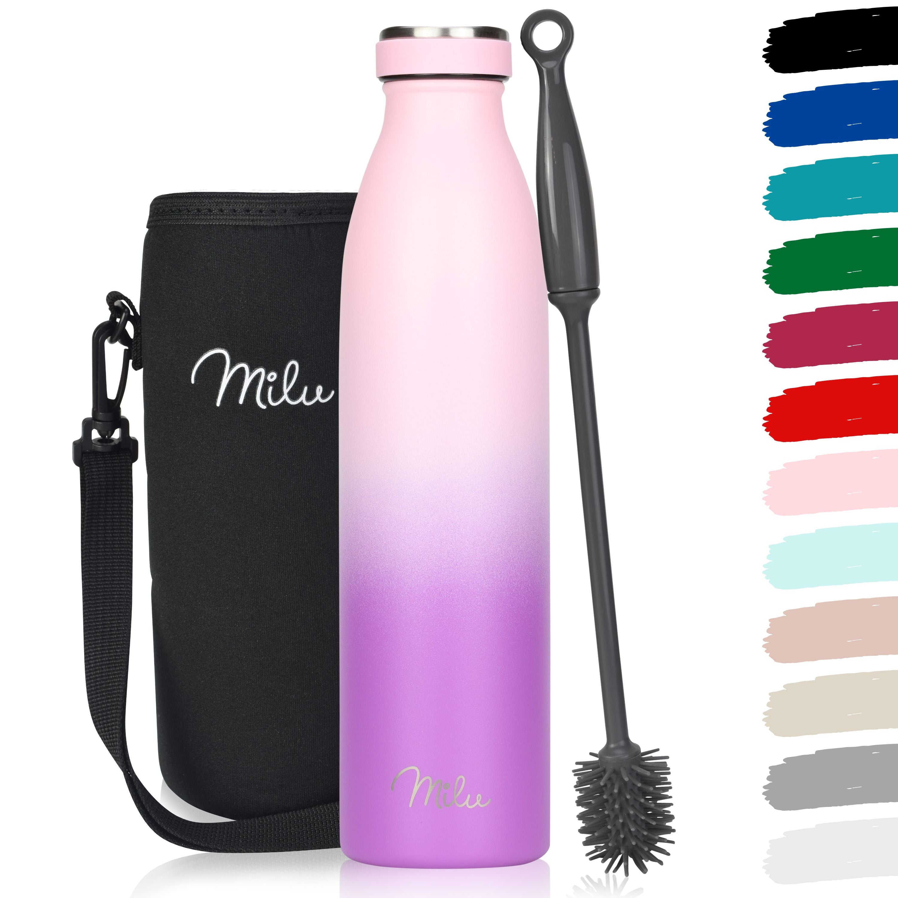 Milu Edelstahl Trinkflasche 350ml, 500ml, 750ml, 1L, 1,5L (CB)